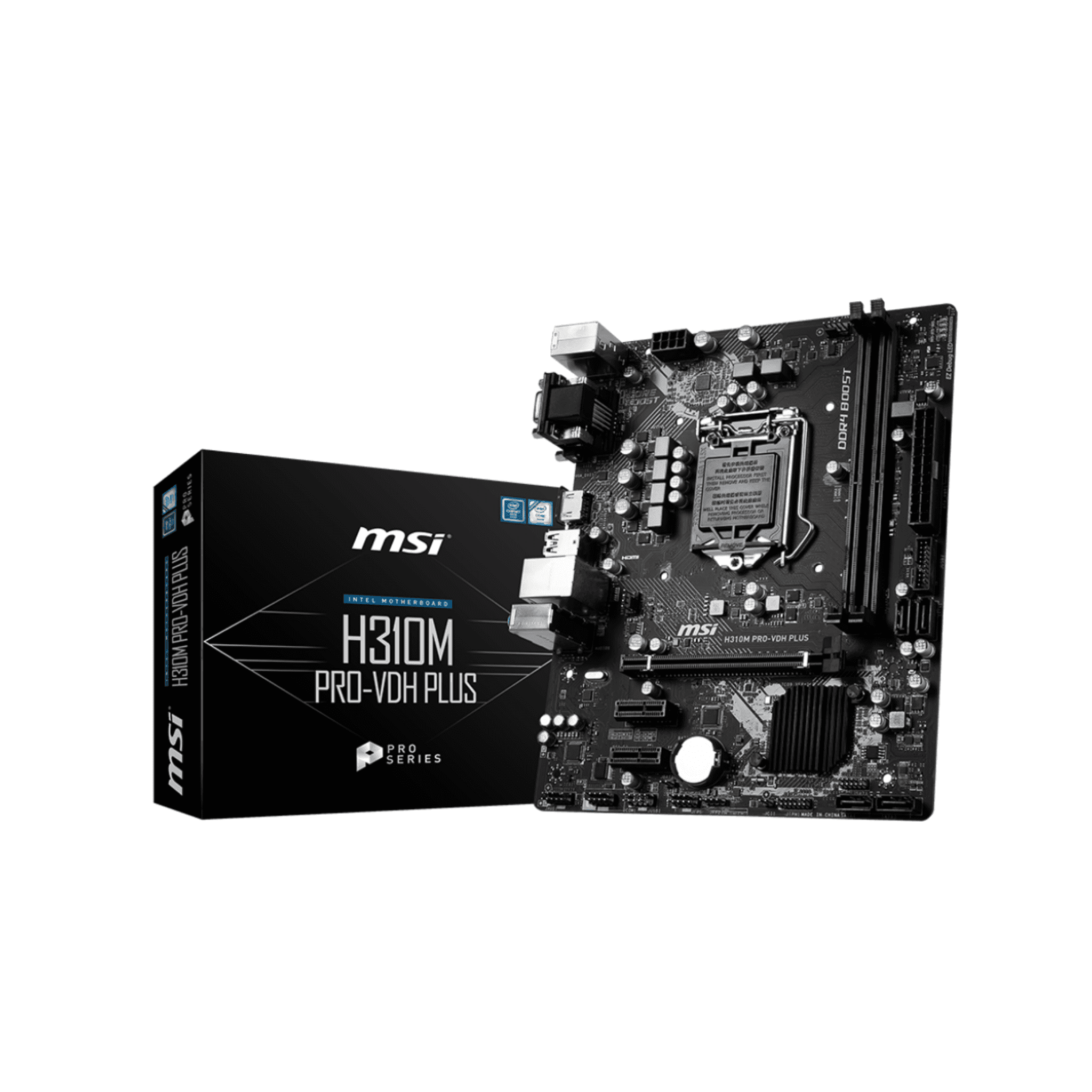 MSI H310M Pro-VDH Plus LGA1151 mATX Motherboard MSI H310M Pro-VDH Plus LGA1151 mATX Motherboard